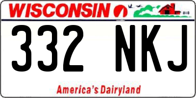 WI license plate 332NKJ