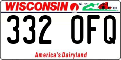 WI license plate 332OFQ
