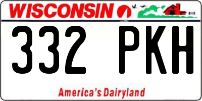 WI license plate 332PKH