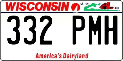 WI license plate 332PMH