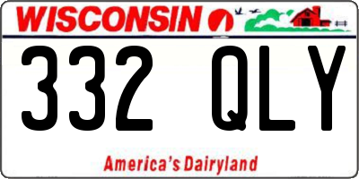 WI license plate 332QLY