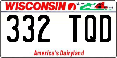 WI license plate 332TQD
