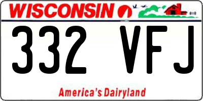 WI license plate 332VFJ