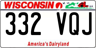 WI license plate 332VQJ