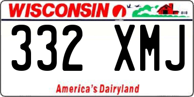 WI license plate 332XMJ