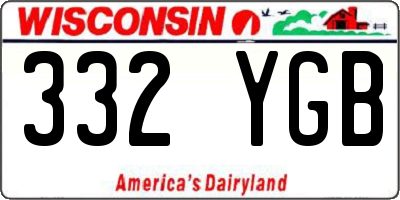 WI license plate 332YGB