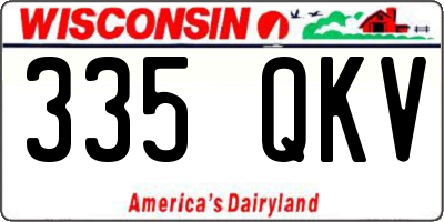 WI license plate 335QKV