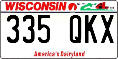 WI license plate 335QKX