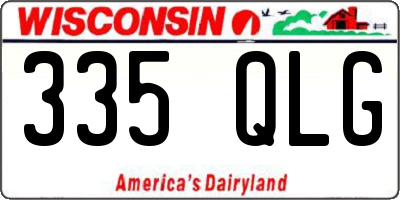 WI license plate 335QLG