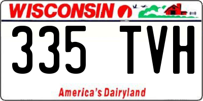 WI license plate 335TVH