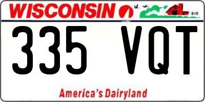 WI license plate 335VQT
