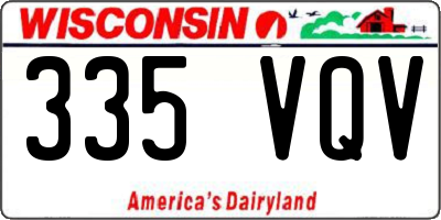 WI license plate 335VQV