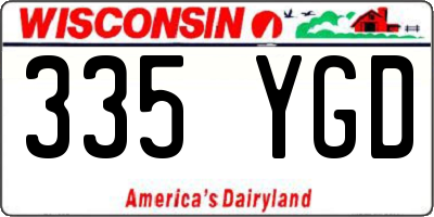 WI license plate 335YGD