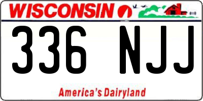 WI license plate 336NJJ