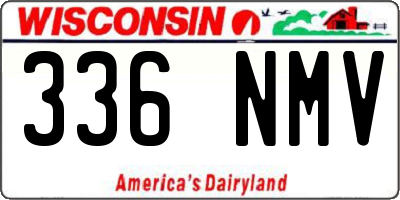 WI license plate 336NMV