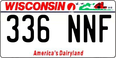 WI license plate 336NNF