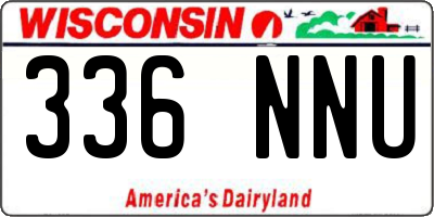 WI license plate 336NNU