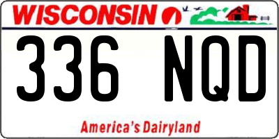 WI license plate 336NQD