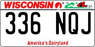 WI license plate 336NQJ