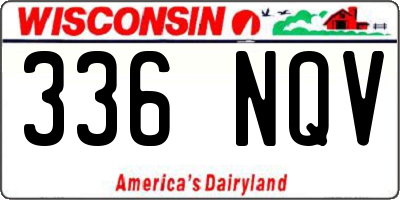 WI license plate 336NQV