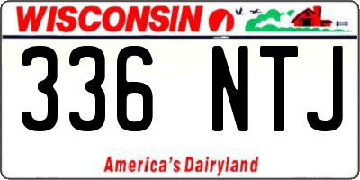 WI license plate 336NTJ
