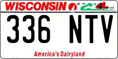 WI license plate 336NTV