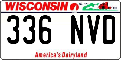 WI license plate 336NVD