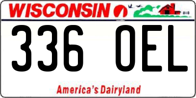WI license plate 336OEL