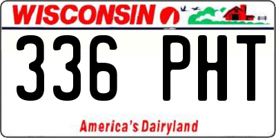 WI license plate 336PHT