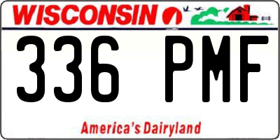 WI license plate 336PMF