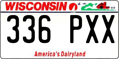 WI license plate 336PXX