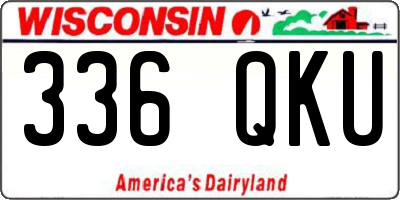 WI license plate 336QKU