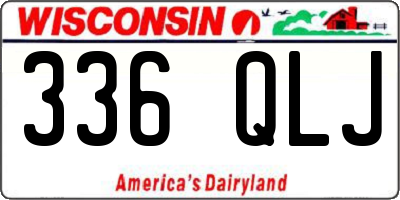 WI license plate 336QLJ