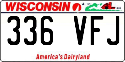 WI license plate 336VFJ