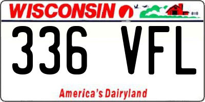 WI license plate 336VFL