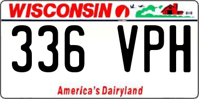 WI license plate 336VPH