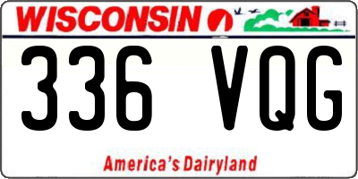 WI license plate 336VQG