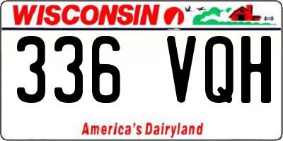 WI license plate 336VQH