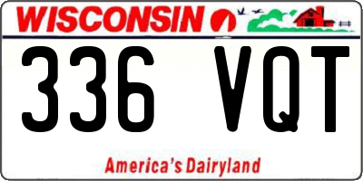 WI license plate 336VQT