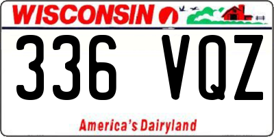 WI license plate 336VQZ