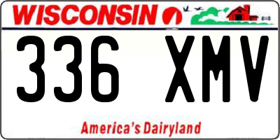 WI license plate 336XMV