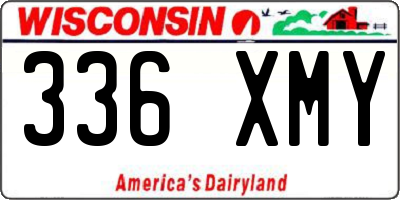 WI license plate 336XMY