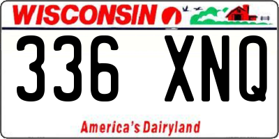 WI license plate 336XNQ