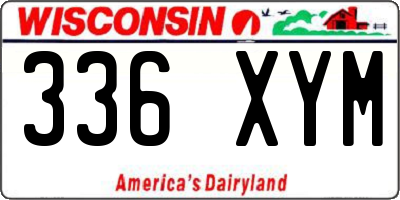 WI license plate 336XYM