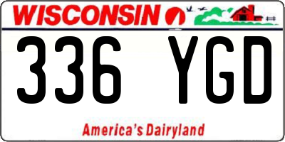 WI license plate 336YGD