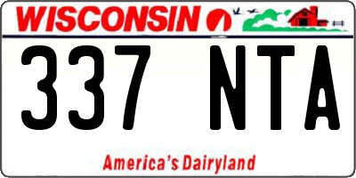 WI license plate 337NTA