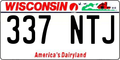 WI license plate 337NTJ