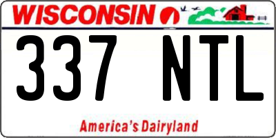 WI license plate 337NTL