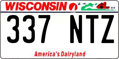 WI license plate 337NTZ