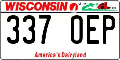 WI license plate 337OEP